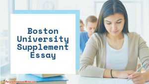 boston university essay example